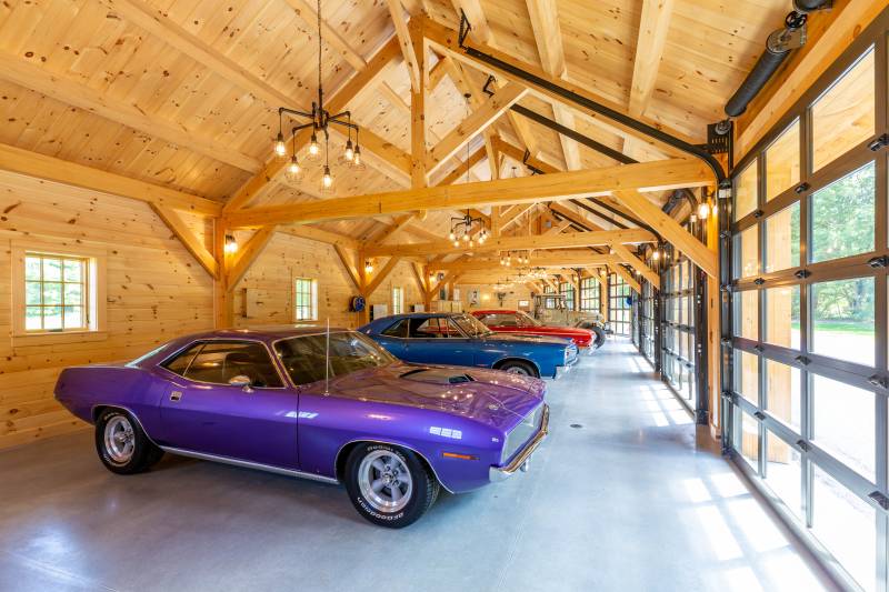 8-Car Timber Frame Barn