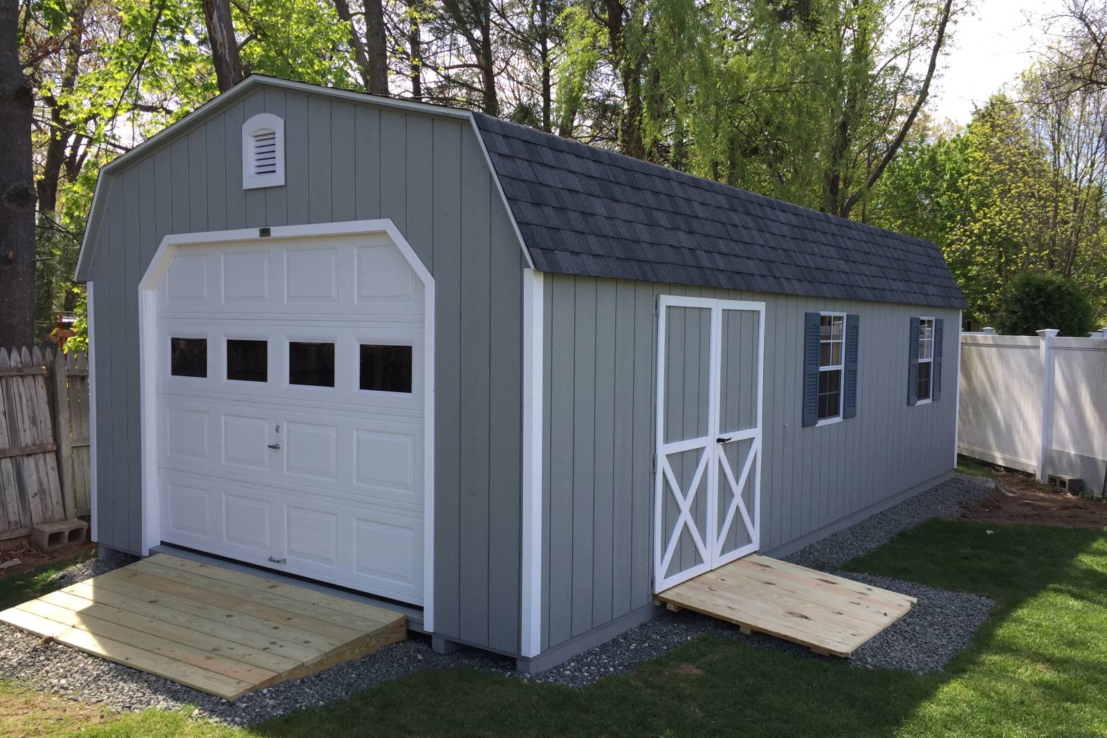 14' x 28' Traditional Dutch Garage Shown with Options