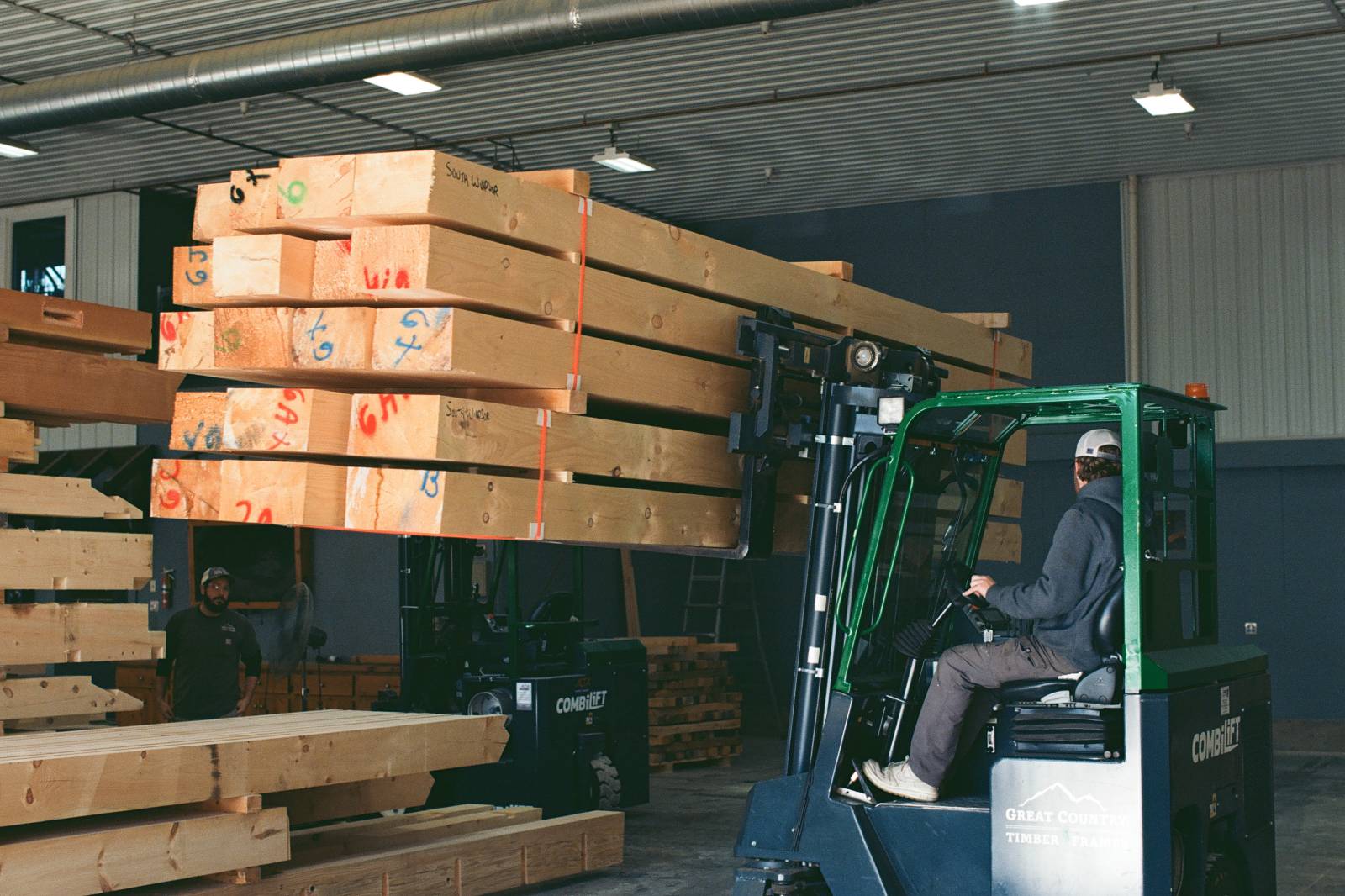 Timbers Ready to Cut on the CNC Machines