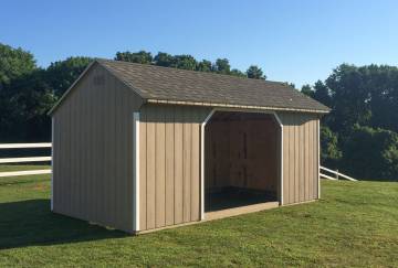 10' x 18' Economy Run-In Horse Barn, Andover, CT