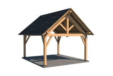 16' x 18' Telluride Timber Frame Pavilion Kit