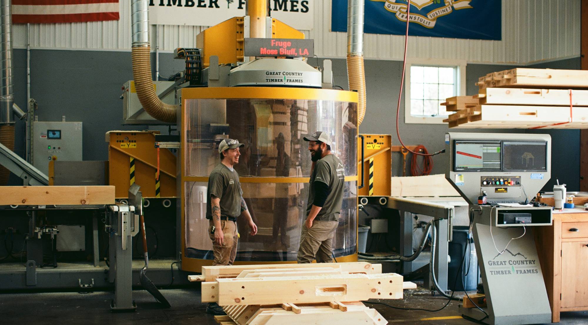 CNC Machine at The Barn Yard’s Manufacturing Facility