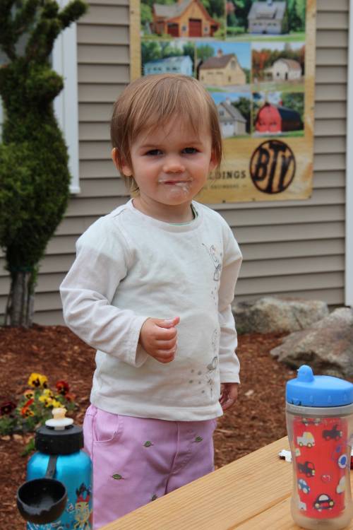 Ice cream sandwich face!