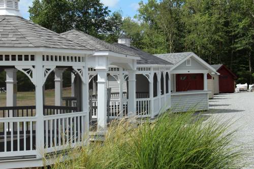 Gazebos on display