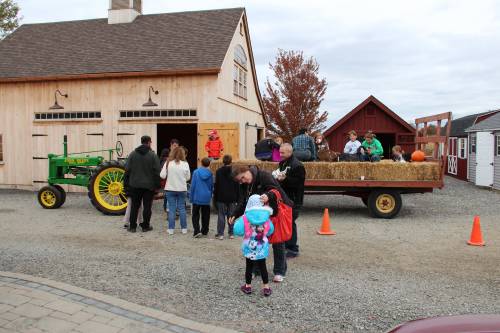 Line for the hay ride