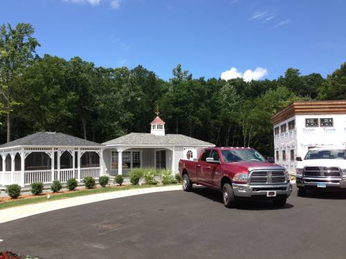 Gazebo & temporary office