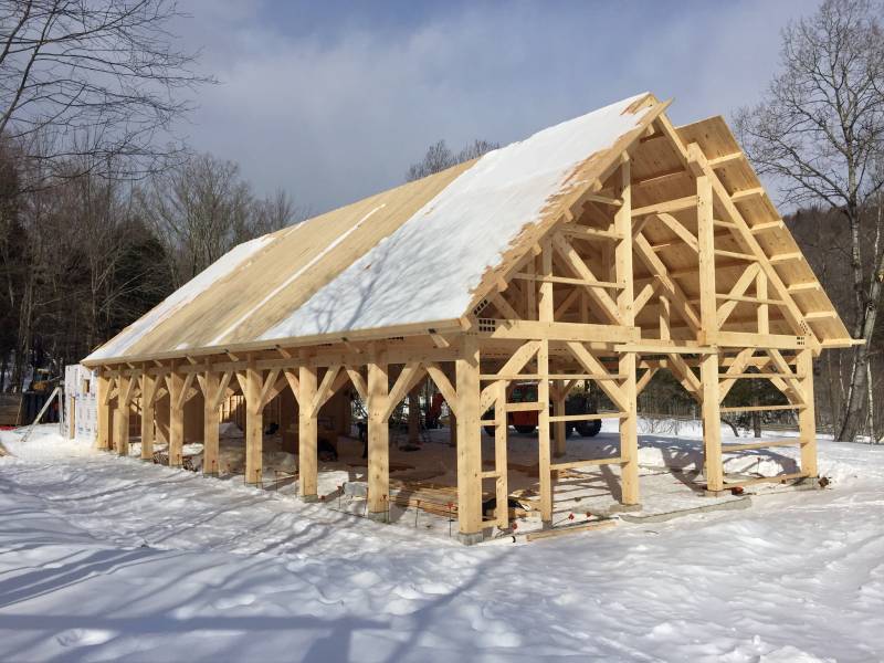 40' x 100' Timber Frame Pavilion (Waitsfield VT)