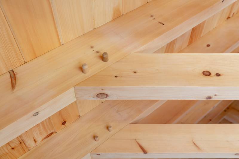 Traditional Wood Joinery with Hardwood Oak Pegs