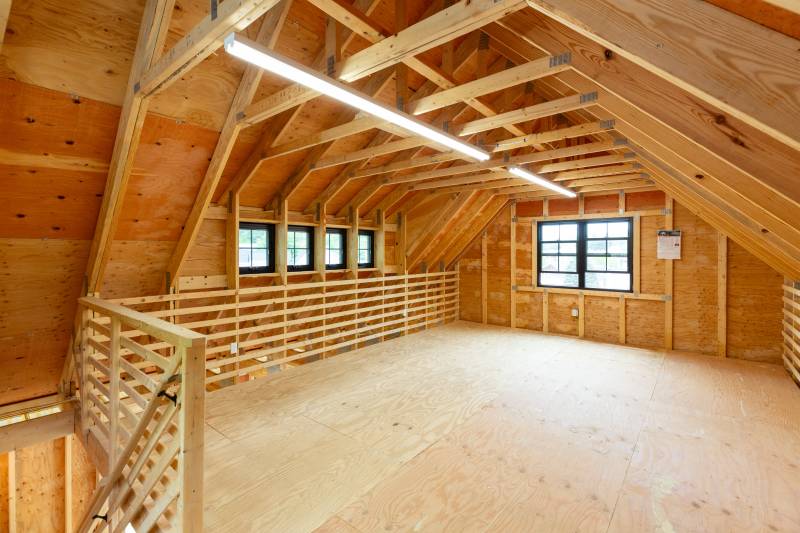 24' x 24' Newport Garage • Second Floor Loft