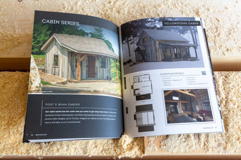 The Barn Yard Timber Frame Kit Catalog - Cabin Series