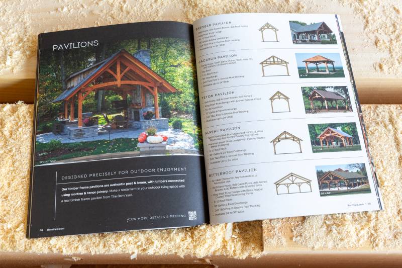 The Barn Yard Timber Frame Kit Catalog - Pavilions