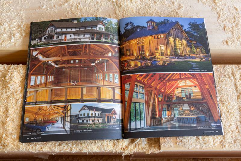 The Barn Yard Timber Frame Kit Catalog - Custom Timber Frame Gallery