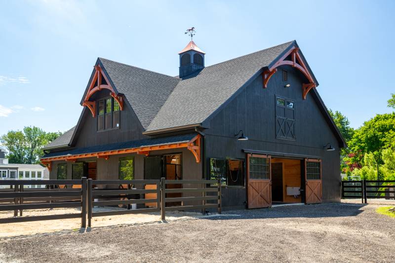 Timber Frame Eyebrow Roof Over Dutch Doors