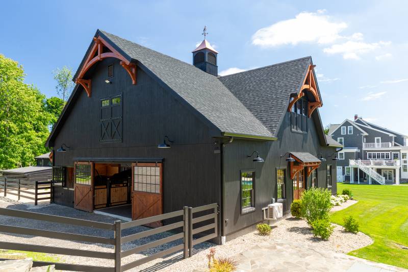 Sliding Barn Doors Lead To The Pasture