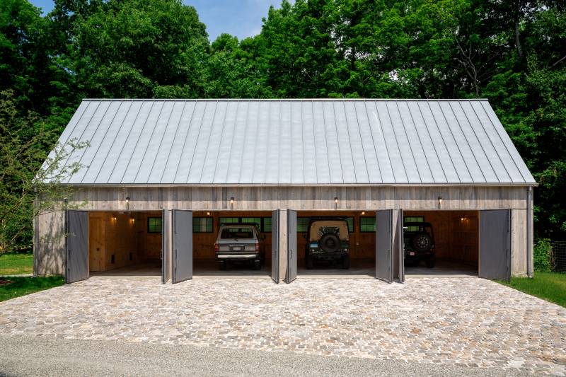 The Barn Doors Revealed • Post & Beam Barn