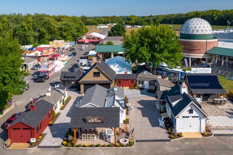 Aerial View of The Barn Yard at The Big E • Inside Gate 9