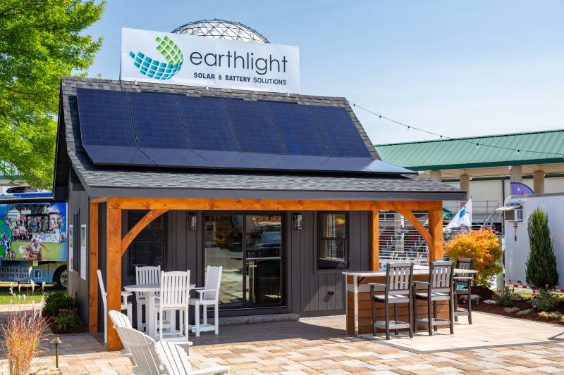 14' x 20' Off-Grid Solar Cabin in partnership with Earthlight Technologies