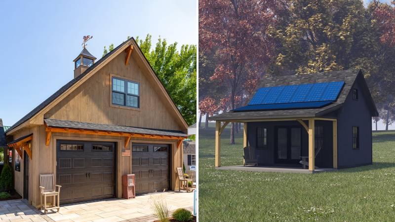 The Big E Display Garage & Off-Grid Solar Cabin