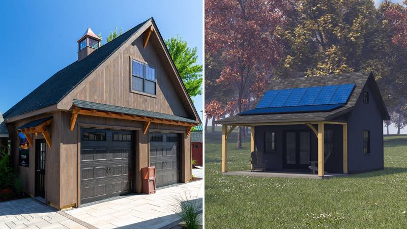 The Big E Display Garage & Off-Grid Solar Cabin