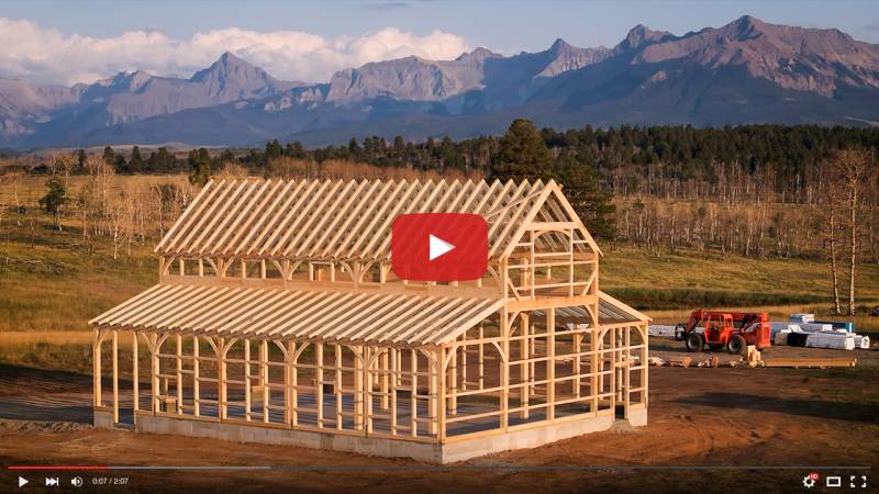 Telluride Barn Raising: Timber Framing a Monitor Barn