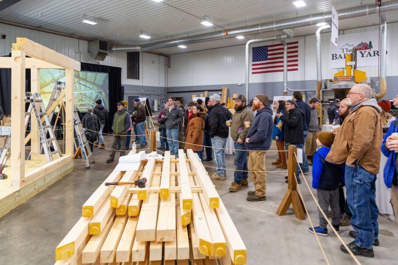 Guests Watching the Live Cabin Build