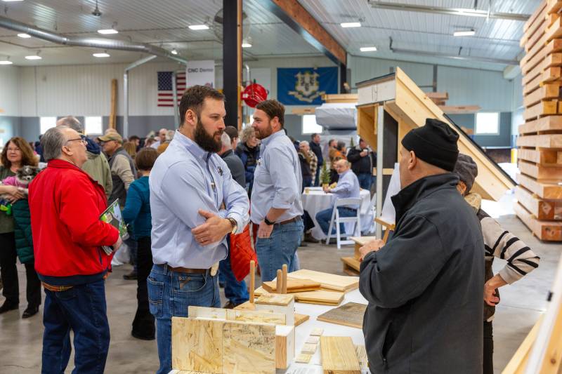 Project Managers Took Time to Chat with Visitors