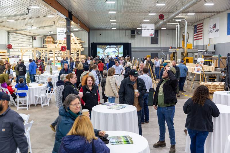 Visitors Learned All About Timber Framing